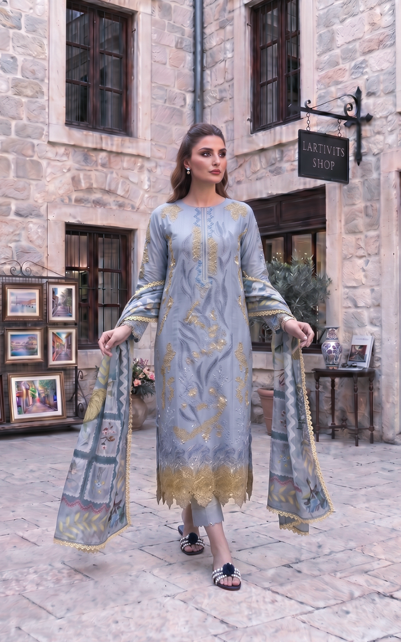 Afrozeh | Basic Pret 26 RTW | NACRE by Afrozeh - Designer Dress  - Type : Ladies Clothes - Available at Libayah - 100% Original 