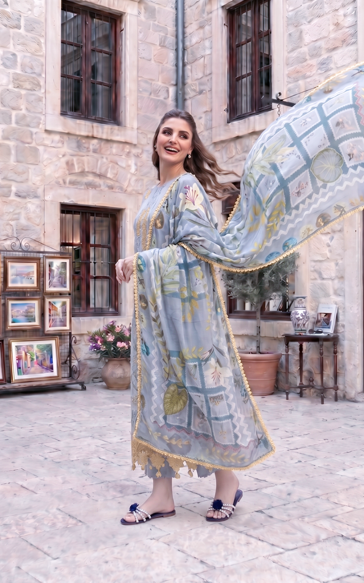 Afrozeh | Basic Pret 26 RTW | NACRE by Afrozeh - Designer Dress  - Type : Ladies Clothes - Available at Libayah - 100% Original 