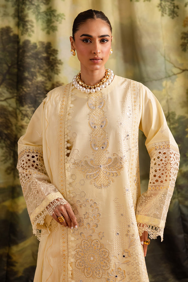 Marjjan | Guzel Lawn | SMC 203-A (Yellow) by Marjjan - Designer Dress  - Type : Ladies Clothes - Available at Libayah - 100% Original 