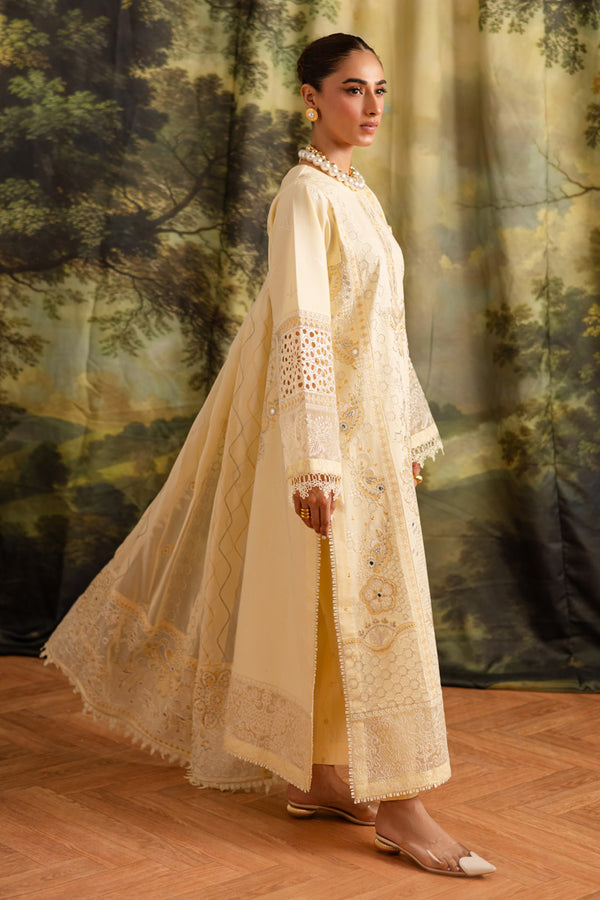 Marjjan | Guzel Lawn | SMC 203-A (Yellow) by Marjjan - Designer Dress  - Type : Ladies Clothes - Available at Libayah - 100% Original 