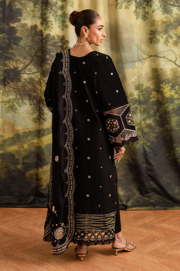 Marjjan | Guzel Lawn | SMC 204-A (Black) by Marjjan - Designer Dress  - Type : Ladies Clothes - Available at Libayah - 100% Original 