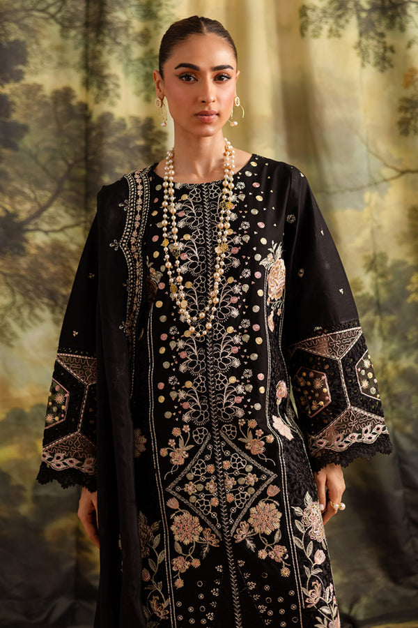Marjjan | Guzel Lawn | SMC 204-A (Black) by Marjjan - Designer Dress  - Type : Ladies Clothes - Available at Libayah - 100% Original 