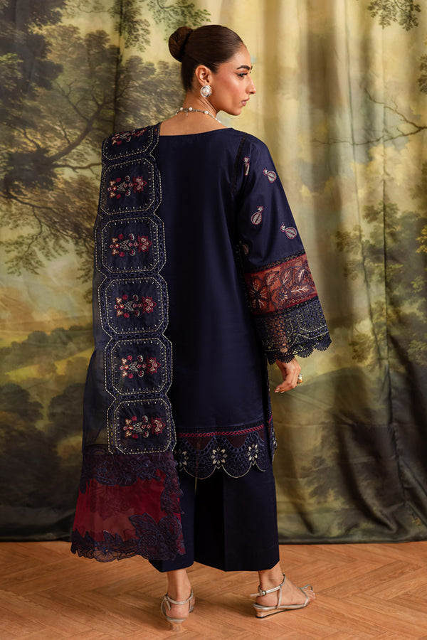 Marjjan | Guzel Lawn | SMC 205-A (Blue) by Marjjan - Designer Dress  - Type : Ladies Clothes - Available at Libayah - 100% Original 