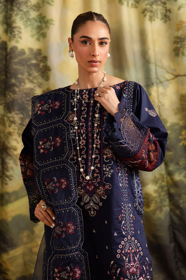 Marjjan | Guzel Lawn | SMC 205-A (Blue) by Marjjan - Designer Dress  - Type : Ladies Clothes - Available at Libayah - 100% Original 