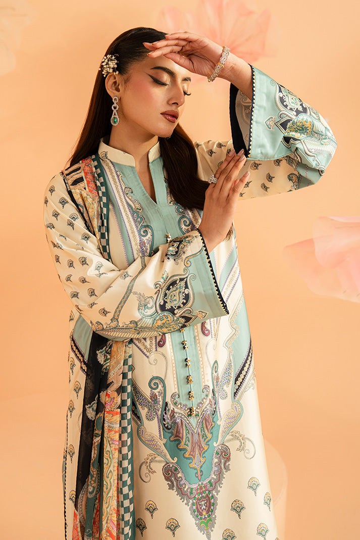 Imrozia Premium | Amelia Printed Silk | SP-150 Verdant Elan - Designer Dress - Type : Ladies Clothes - Available at Libayah - 100% Original