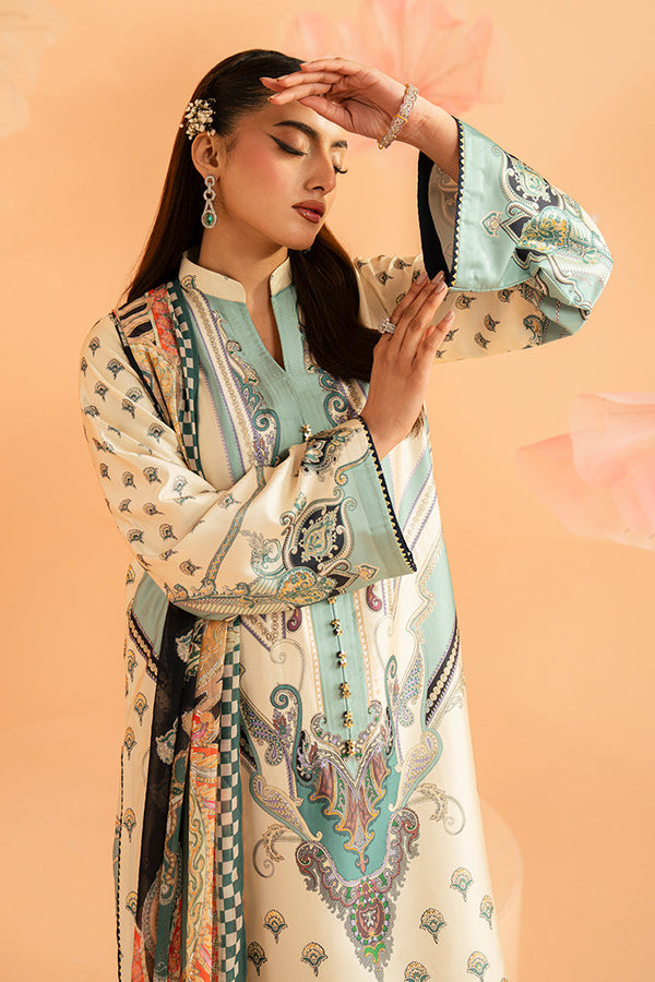 Imrozia Premium | Amelia Printed Silk | SP-150 Verdant Elan - Designer Dress - Type : Ladies Clothes - Available at Libayah - 100% Original