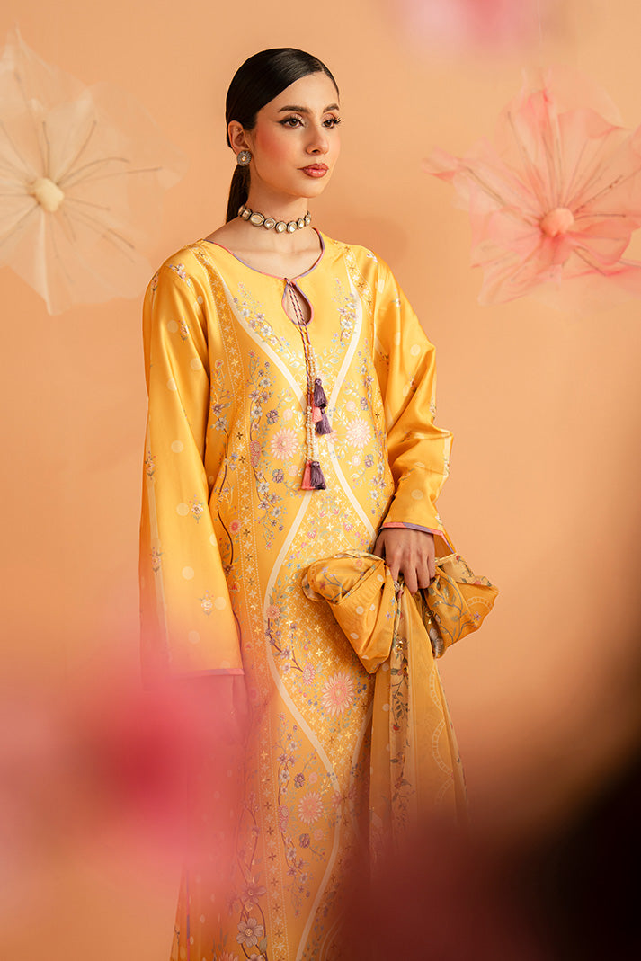Imrozia Premium | Amelia Printed Silk | SP-156 Sunlit Aura - Designer Dress - Type : Ladies Clothes - Available at Libayah - 100% Original