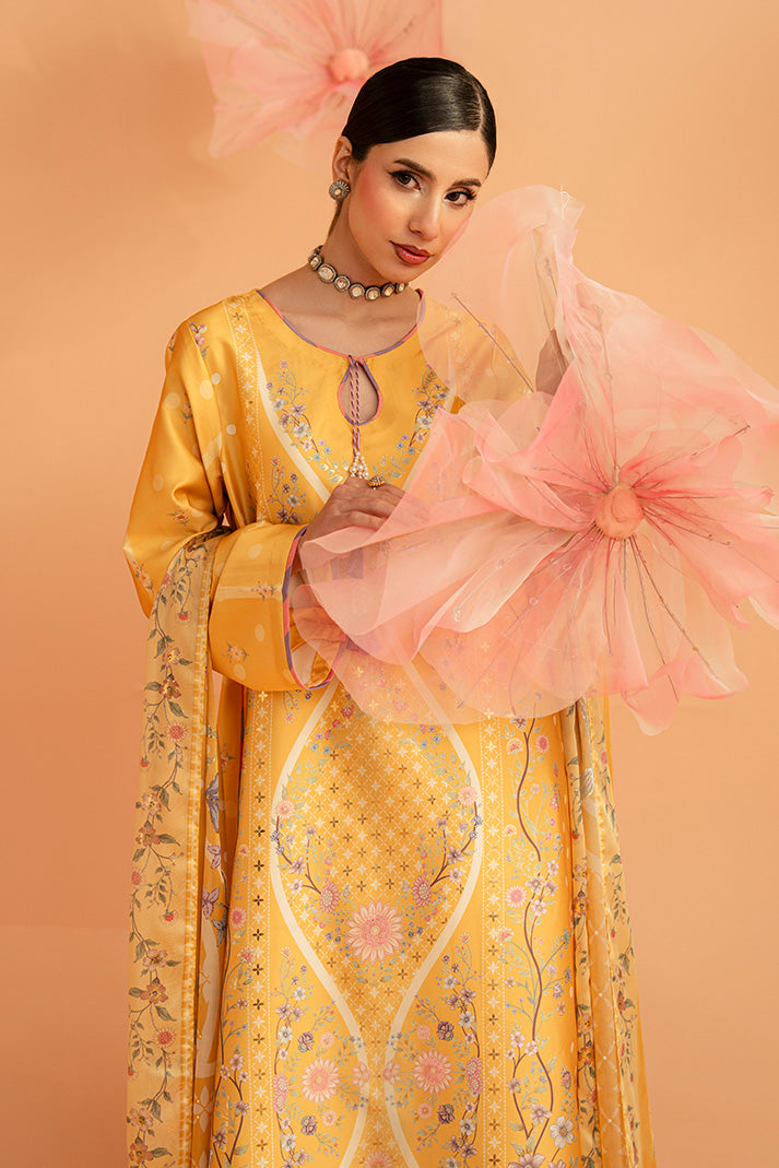 Imrozia Premium | Amelia Printed Silk | SP-156 Sunlit Aura - Designer Dress - Type : Ladies Clothes - Available at Libayah - 100% Original