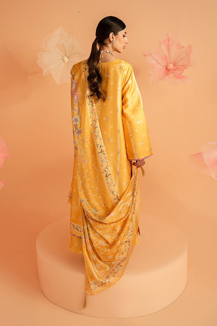 Imrozia Premium | Amelia Printed Silk | SP-156 Sunlit Aura - Designer Dress - Type : Ladies Clothes - Available at Libayah - 100% Original