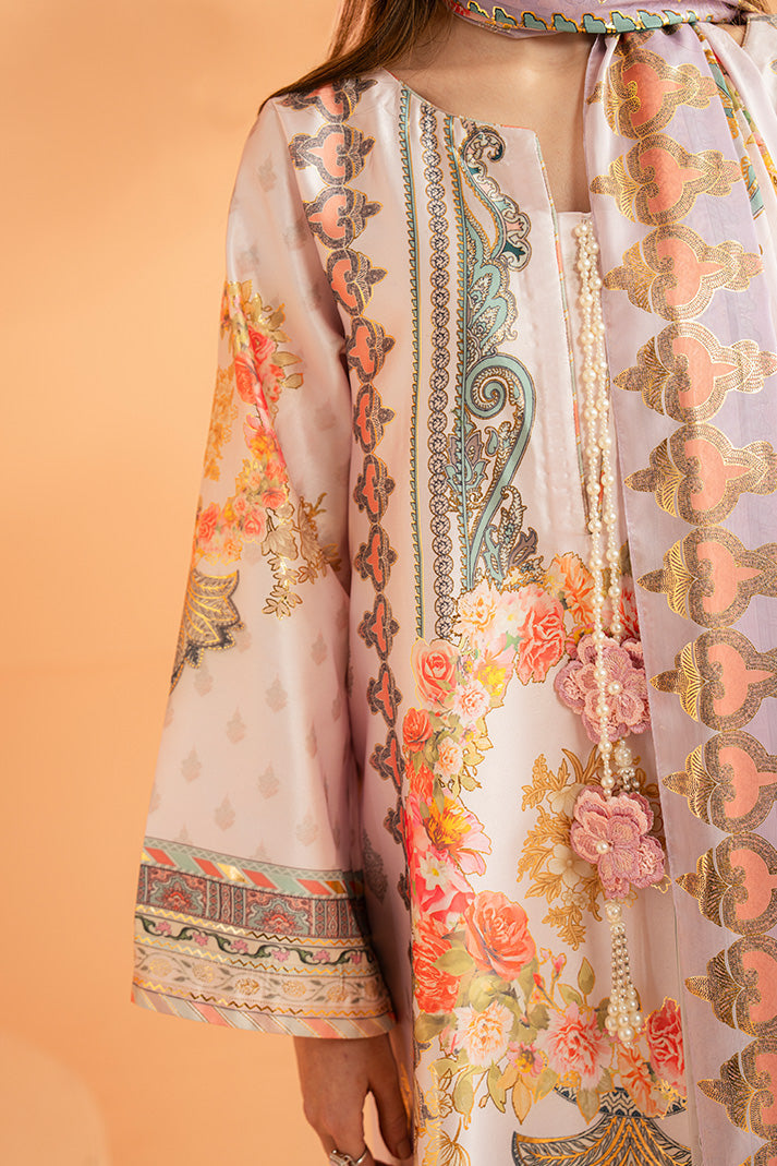 Imrozia Premium | Amelia Printed Silk | SP-157 Lilac Opulence - Designer Dress - Type : Ladies Clothes - Available at Libayah - 100% Original