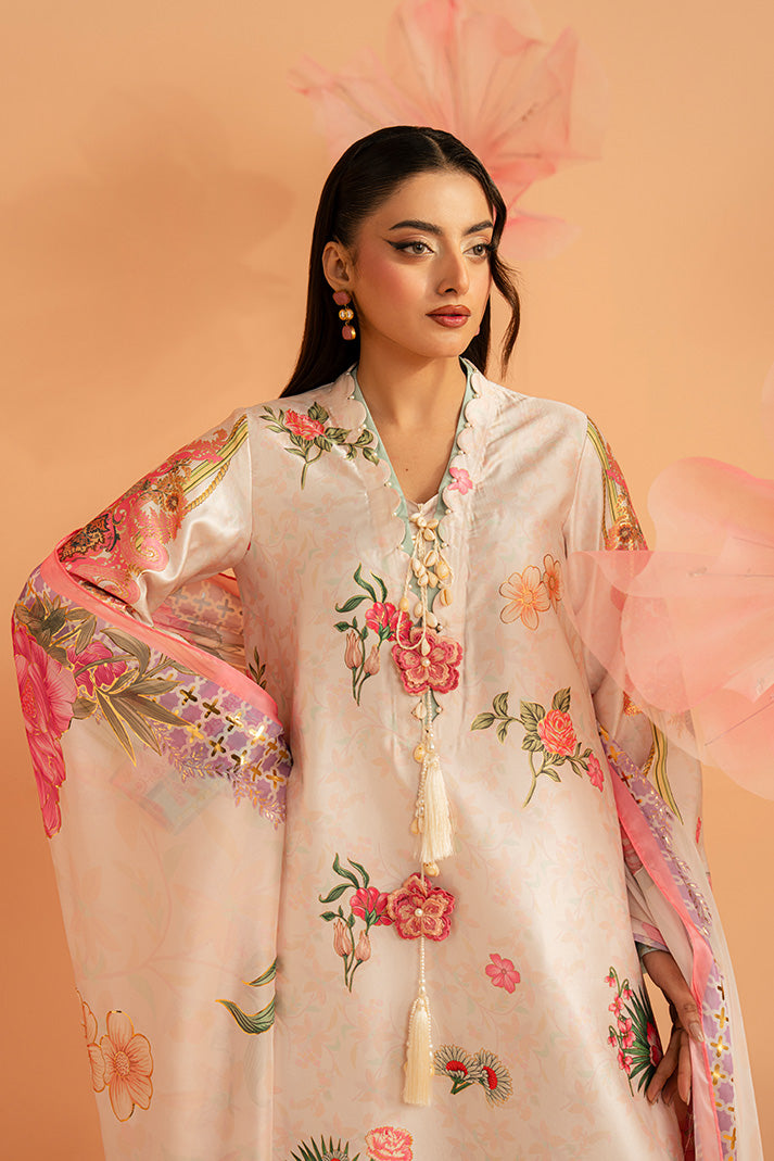 Imrozia Premium | Amelia Printed Silk | SP-158 Blush Reverie - Designer Dress - Type : Ladies Clothes - Available at Libayah - 100% Original