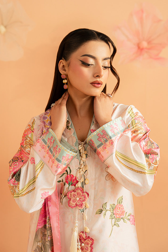 Imrozia Premium | Amelia Printed Silk | SP-158 Blush Reverie - Designer Dress - Type : Ladies Clothes - Available at Libayah - 100% Original
