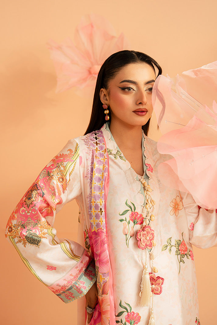 Imrozia Premium | Amelia Printed Silk | SP-158 Blush Reverie - Designer Dress - Type : Ladies Clothes - Available at Libayah - 100% Original