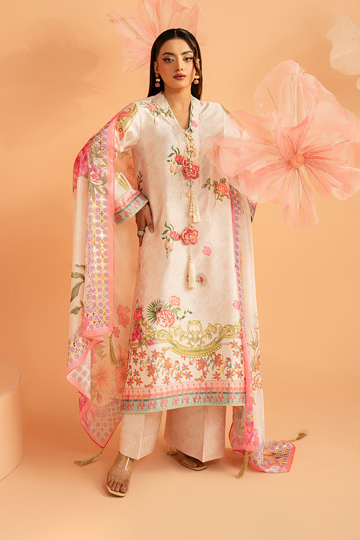 Imrozia Premium | Amelia Printed Silk | SP-158 Blush Reverie - Designer Dress - Type : Ladies Clothes - Available at Libayah - 100% Original