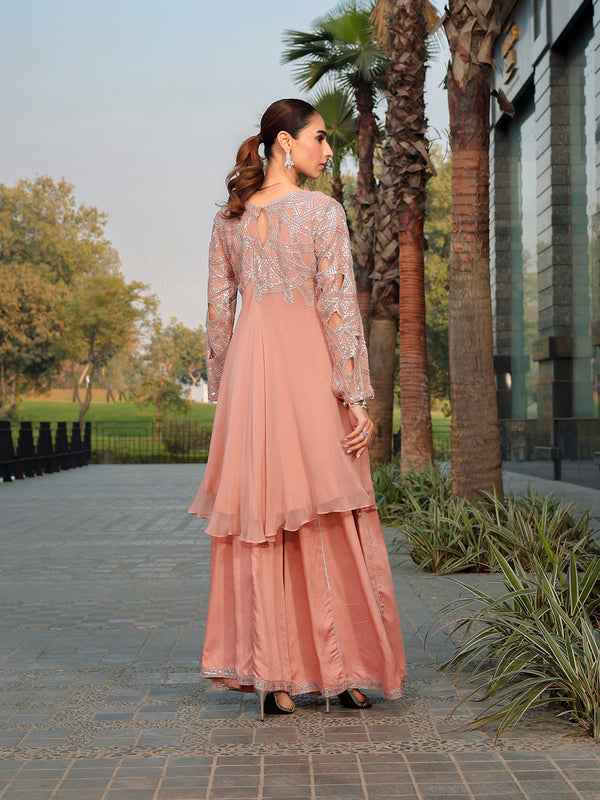 Ain | Raya Luxury Formals | AN-130 SPINAL by Ain - Designer Dress  - Type : Ladies Clothes - Available at Libayah - 100% Original 
