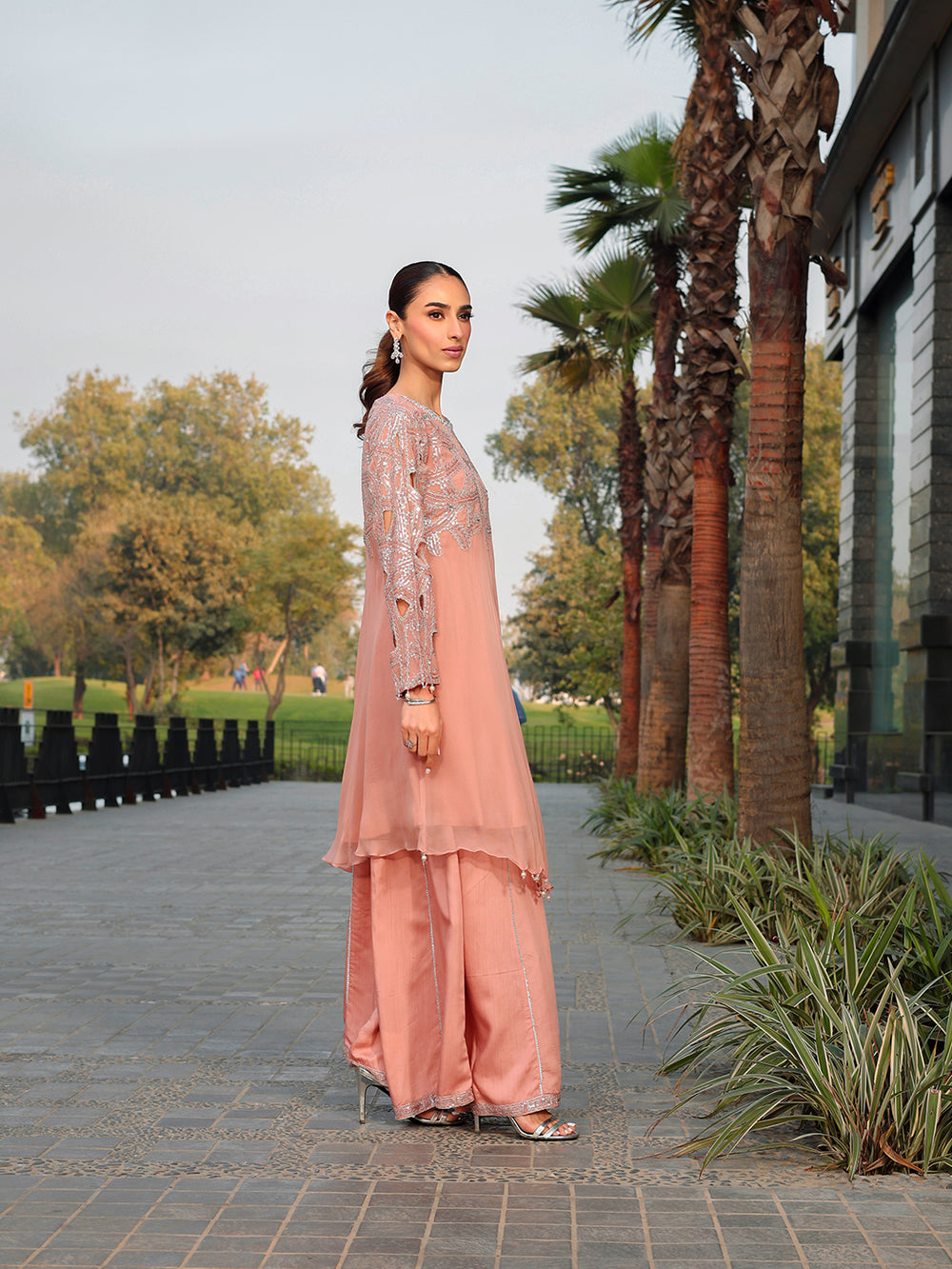 Ain | Raya Luxury Formals | AN-130 SPINAL by Ain - Designer Dress  - Type : Ladies Clothes - Available at Libayah - 100% Original 