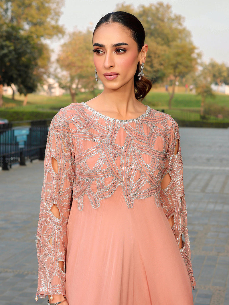 Ain | Raya Luxury Formals | AN-130 SPINAL by Ain - Designer Dress  - Type : Ladies Clothes - Available at Libayah - 100% Original 