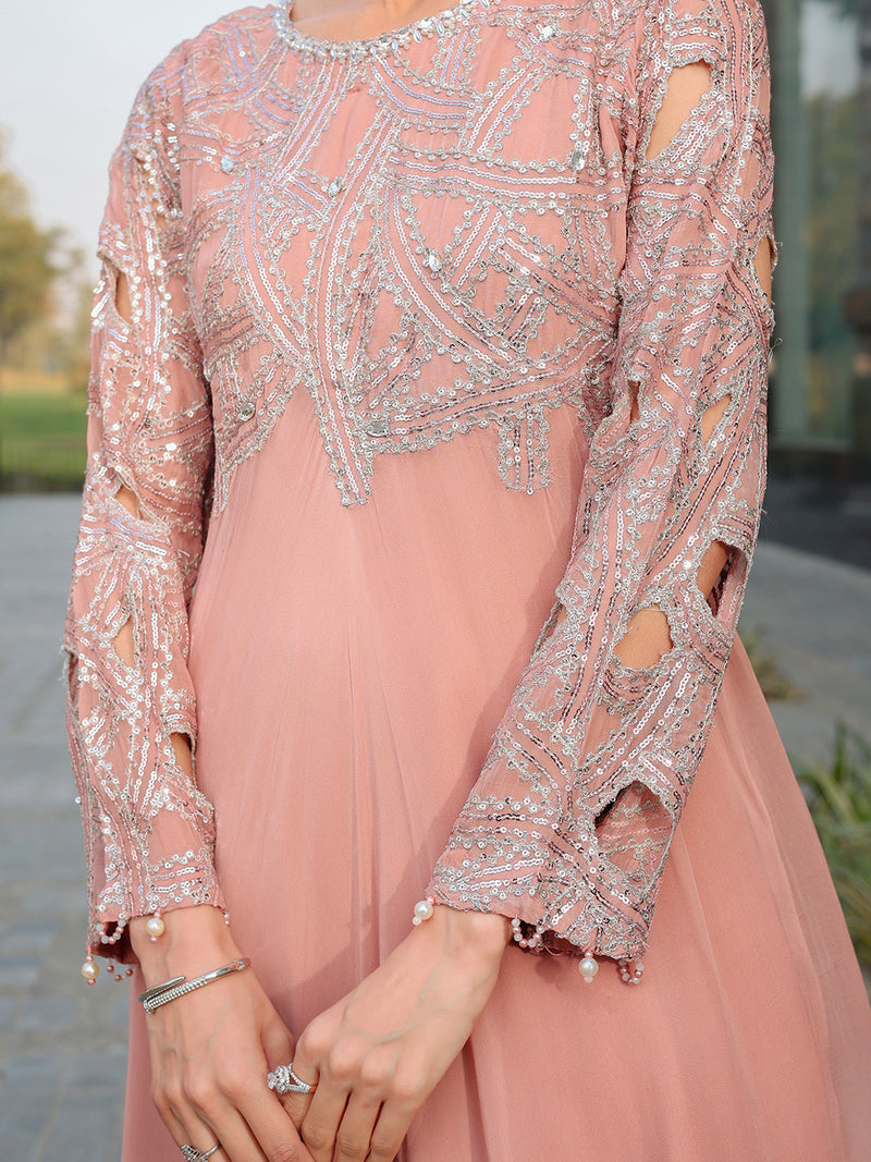 Ain | Raya Luxury Formals | AN-130 SPINAL by Ain - Designer Dress  - Type : Ladies Clothes - Available at Libayah - 100% Original 