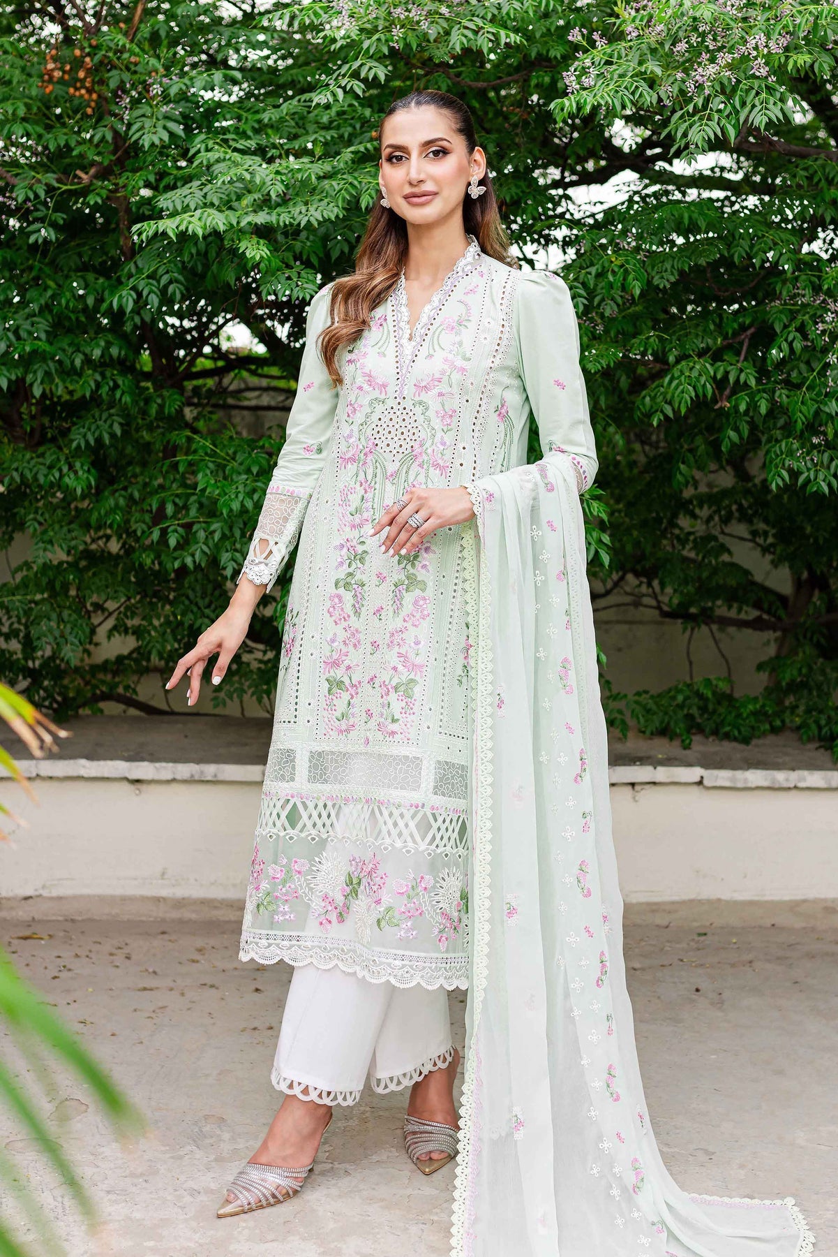 Sable Vogue | Shiree Lawn 24 | Mint Garden by Sable Vogue - Designer Dress - Type: Ladies Clothes - Available at Libayah - 100% Original