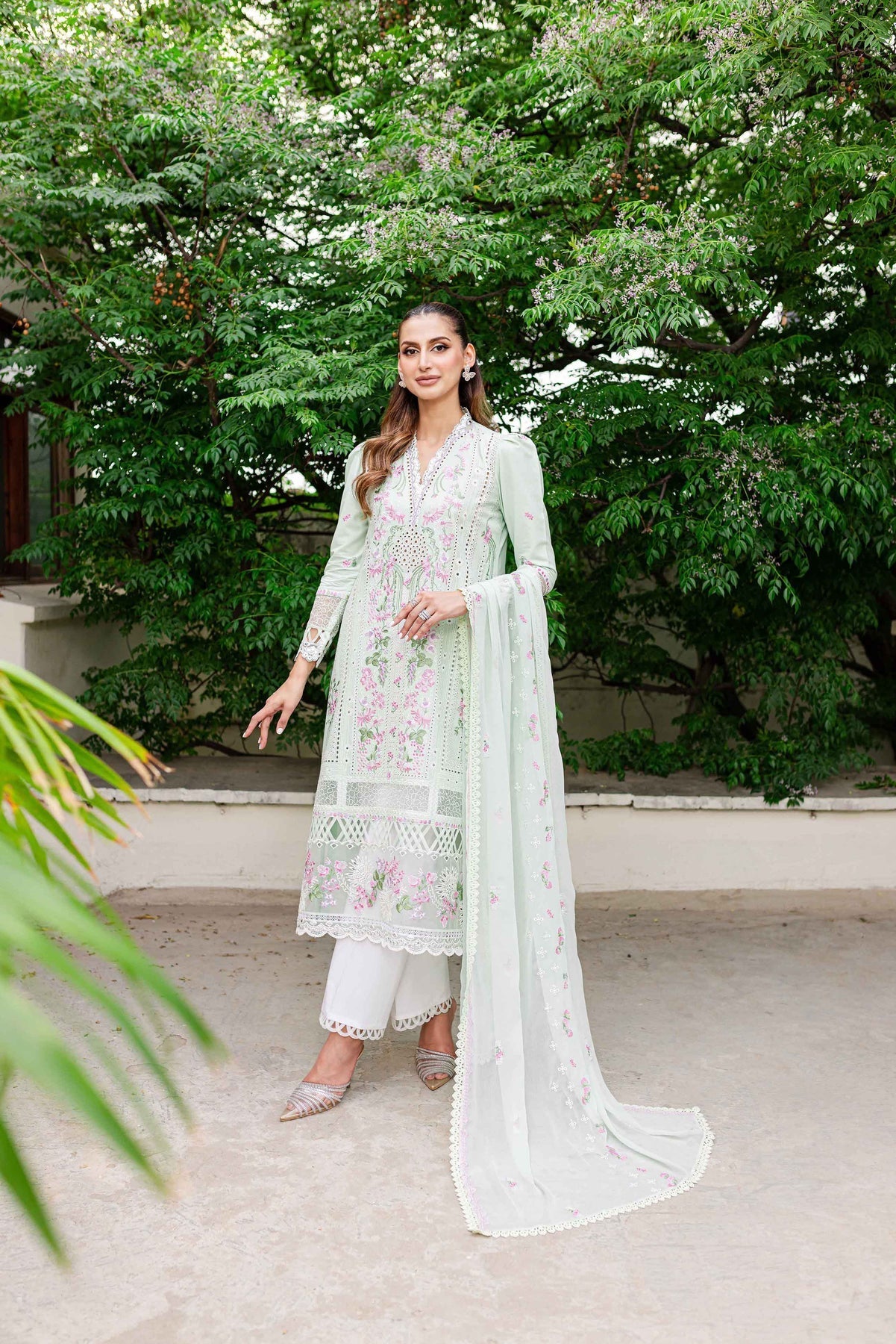 Sable Vogue | Shiree Lawn 24 | Mint Garden by Sable Vogue - Designer Dress - Type: Ladies Clothes - Available at Libayah - 100% Original