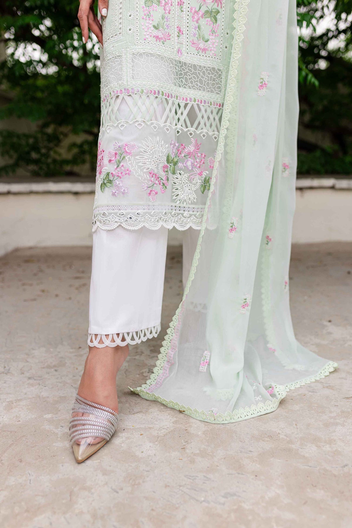 Sable Vogue | Shiree Lawn 24 | Mint Garden by Sable Vogue - Designer Dress - Type: Ladies Clothes - Available at Libayah - 100% Original