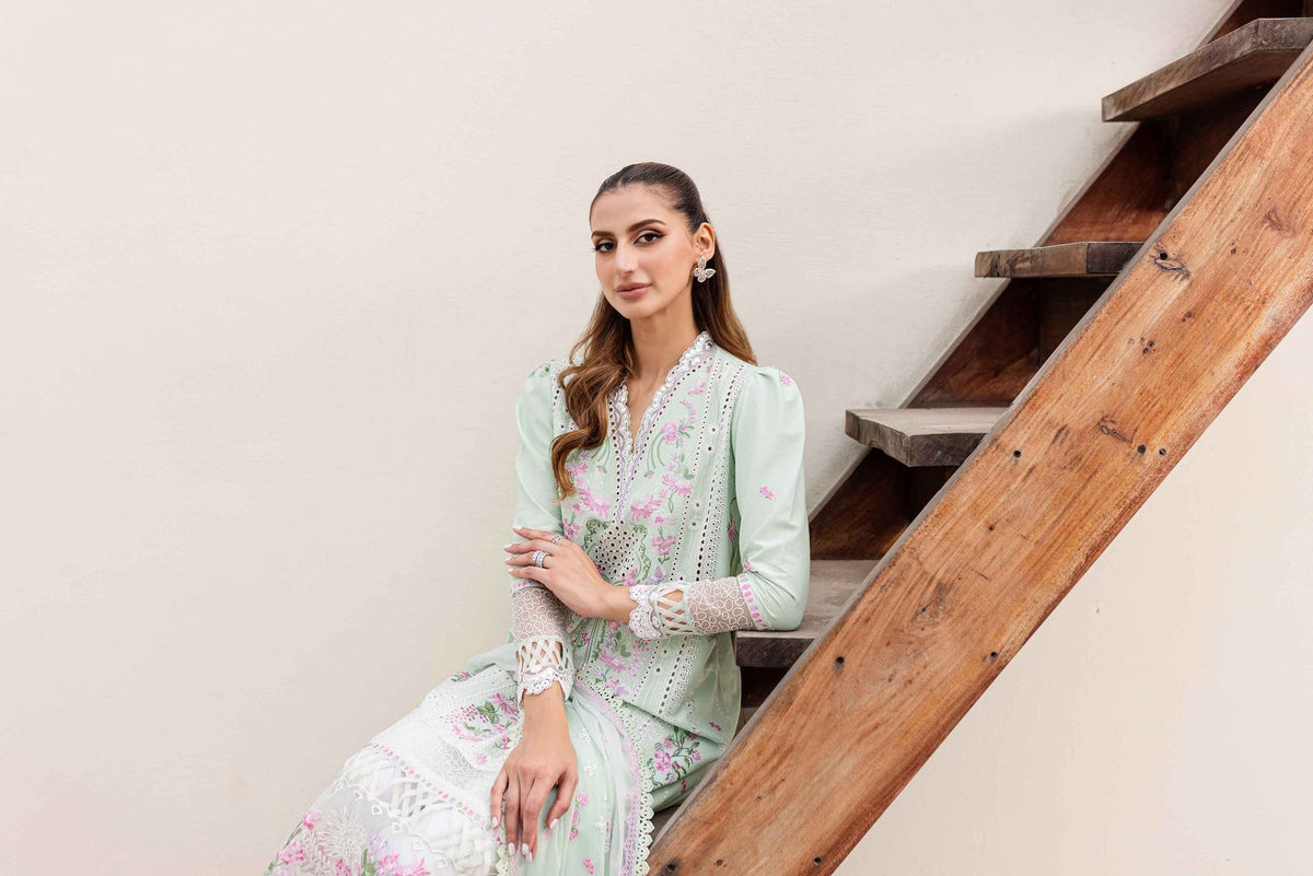 Sable Vogue | Shiree Lawn 24 | Mint Garden by Sable Vogue - Designer Dress - Type: Ladies Clothes - Available at Libayah - 100% Original