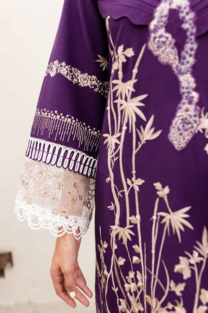 Sable Vogue | Shiree Lawn 24 | Plum Orchid by Sable Vogue - Designer Dress - Type: Ladies Clothes - Available at Libayah - 100% Original