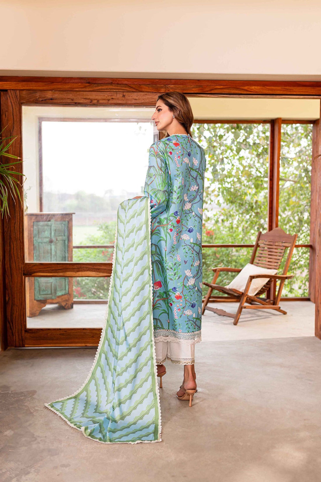 Sable Vogue | Shiree Lawn 24 | Flower Of Paradise by Sable Vogue - Designer Dress - Type: Ladies Clothes - Available at Libayah - 100% Original