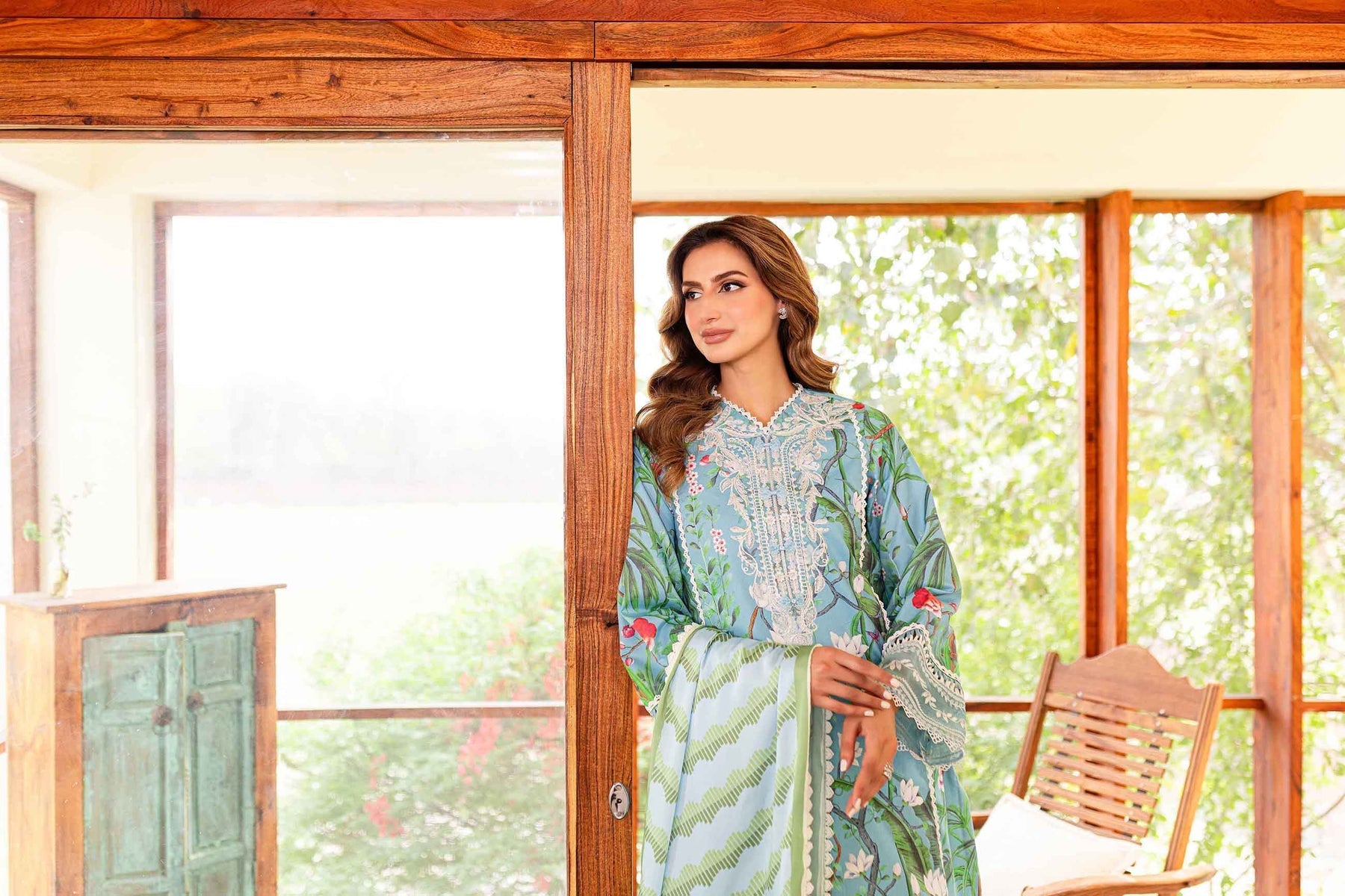 Sable Vogue | Shiree Lawn 24 | Flower Of Paradise by Sable Vogue - Designer Dress - Type: Ladies Clothes - Available at Libayah - 100% Original