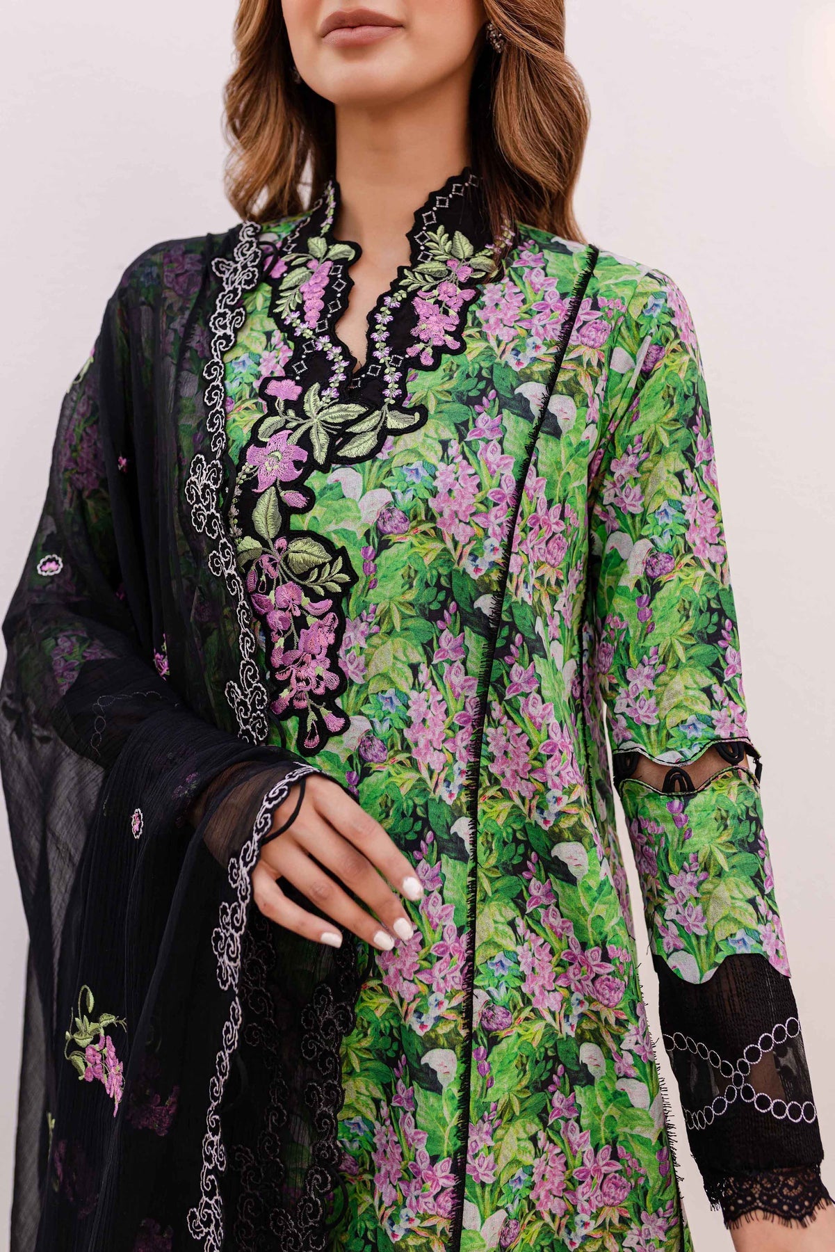 Sable Vogue | Shiree Lawn 24 | Black Iris by Sable Vogue - Designer Dress - Type: Ladies Clothes - Available at Libayah - 100% Original