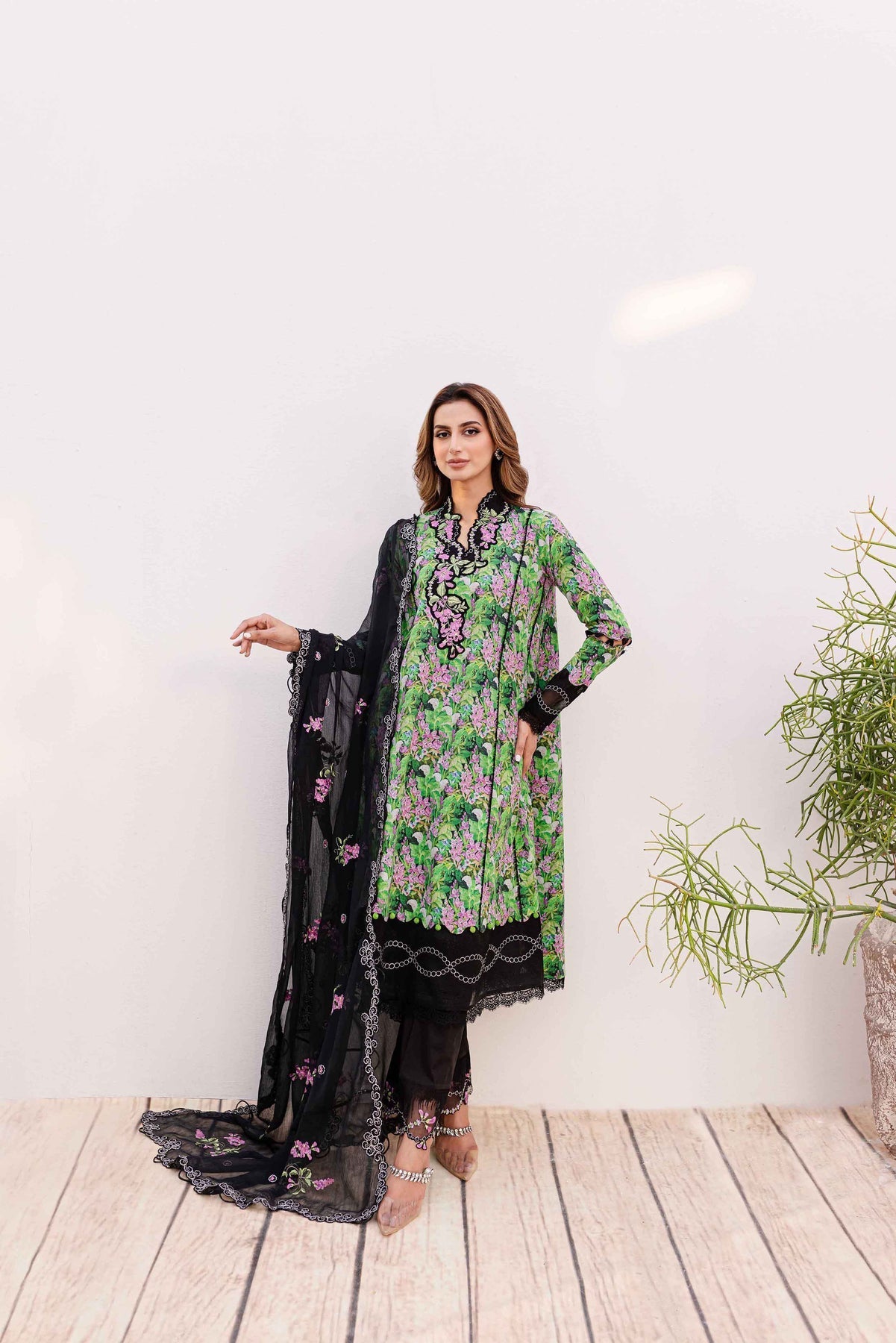 Sable Vogue | Shiree Lawn 24 | Black Iris by Sable Vogue - Designer Dress - Type: Ladies Clothes - Available at Libayah - 100% Original