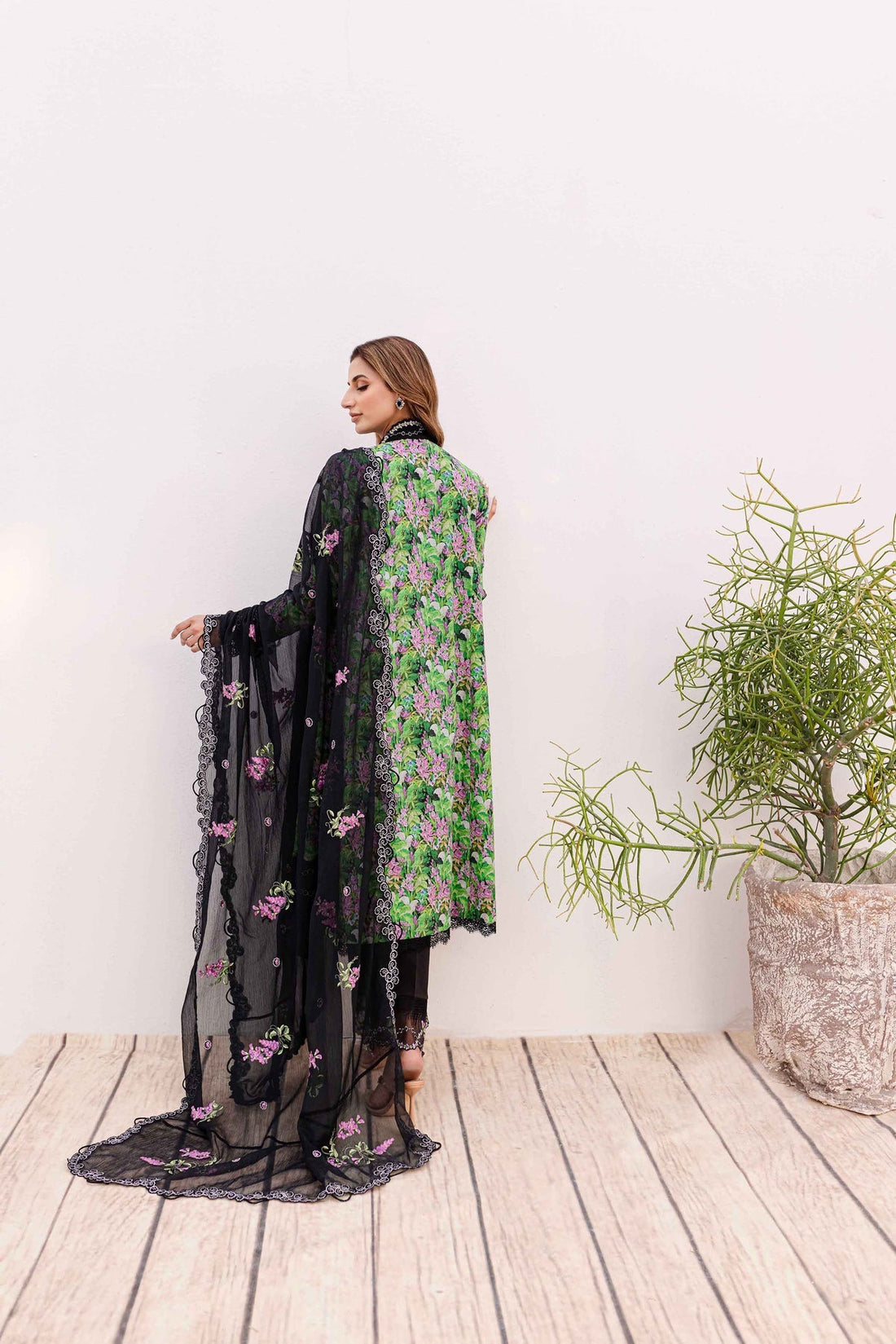 Sable Vogue | Shiree Lawn 24 | Black Iris by Sable Vogue - Designer Dress - Type: Ladies Clothes - Available at Libayah - 100% Original