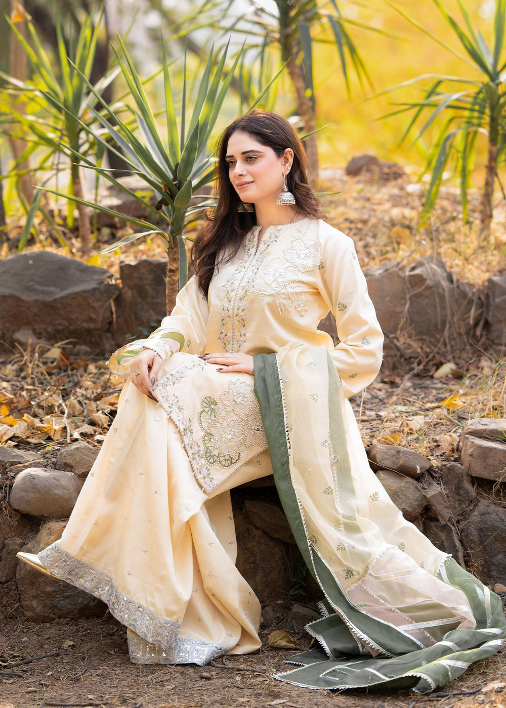 Fozia Khalid | Dilkash Festive Wear 25 |ruhab by Fozia Khalid - Designer Dress  - Type : Ladies Clothes - Available at Libayah - 100% Original 