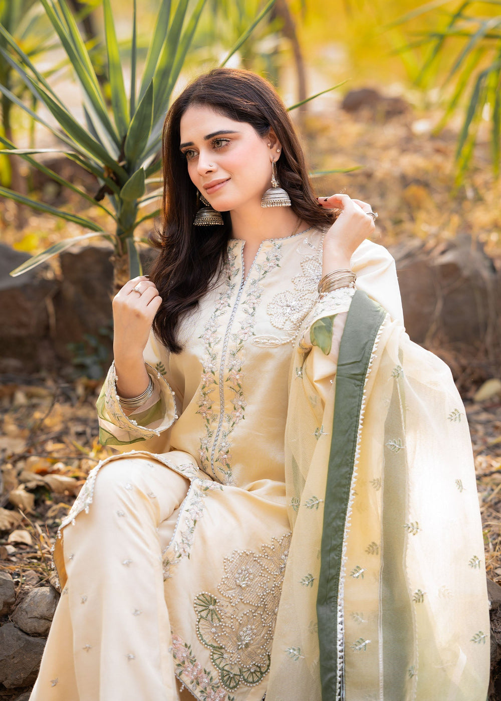 Fozia Khalid | Dilkash Festive Wear 25 |ruhab by Fozia Khalid - Designer Dress  - Type : Ladies Clothes - Available at Libayah - 100% Original 