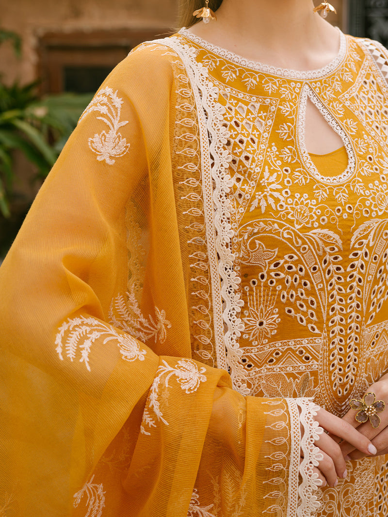 Mahnur | Mahrukh Eid Edit 24 | SUNFLOWER by Mahnur - Designer Dress - Type: Ladies Clothes - Available at Libayah - 100% Original