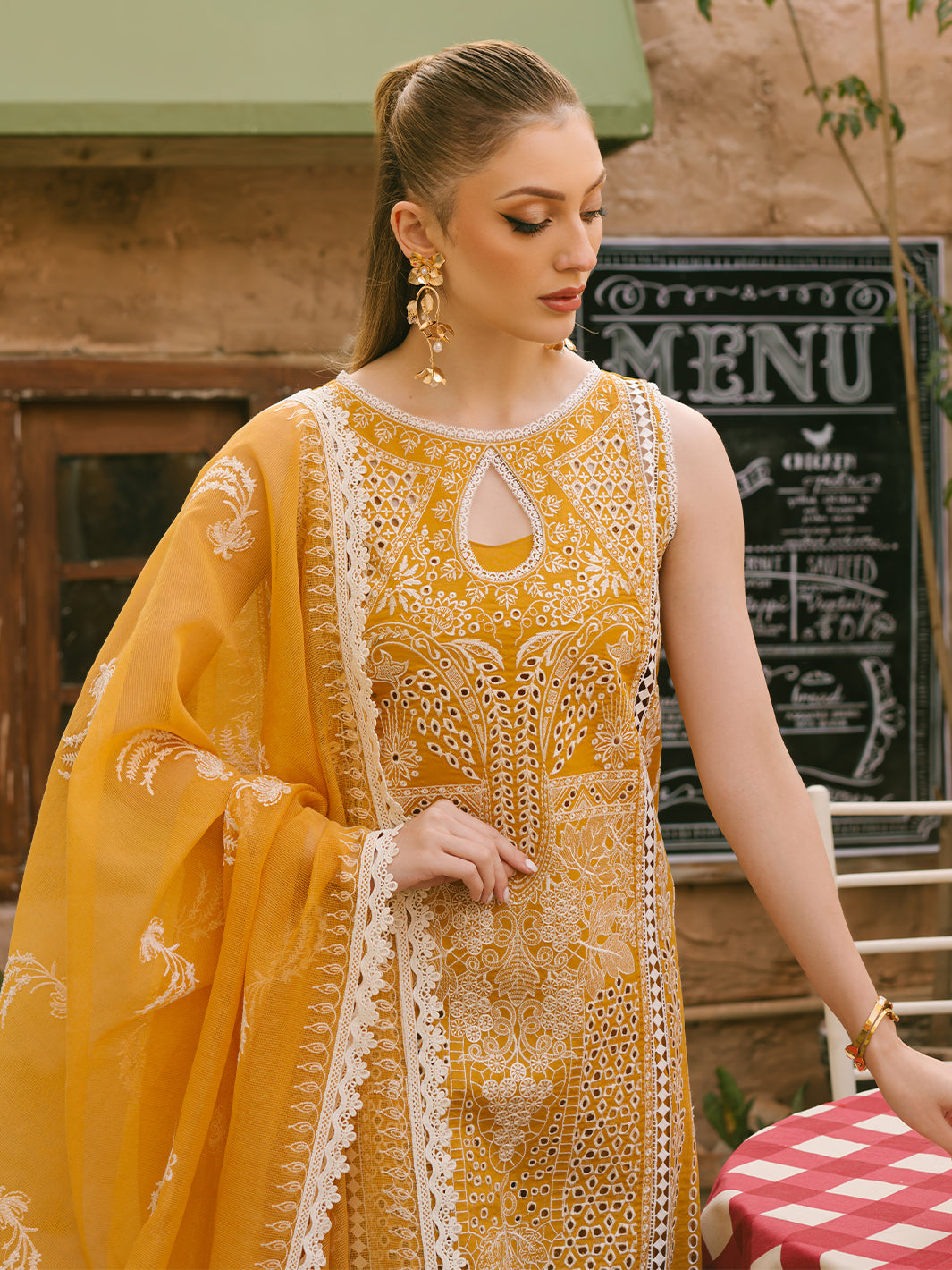 Mahnur | Mahrukh Eid Edit 24 | SUNFLOWER by Mahnur - Designer Dress - Type: Ladies Clothes - Available at Libayah - 100% Original