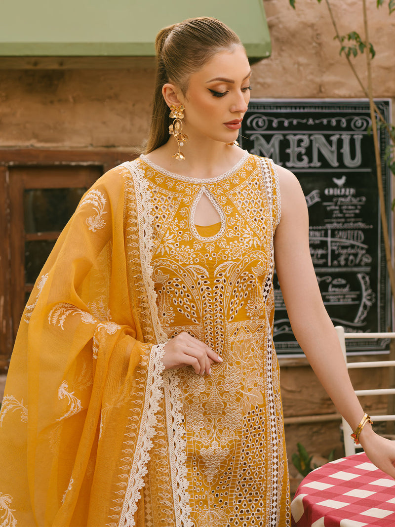 Mahnur | Mahrukh Eid Edit 24 | SUNFLOWER by Mahnur - Designer Dress - Type: Ladies Clothes - Available at Libayah - 100% Original