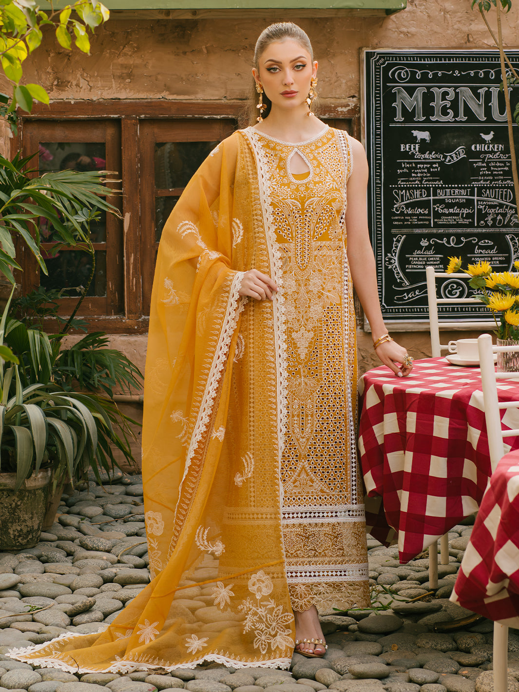 Mahnur | Mahrukh Eid Edit 24 | SUNFLOWER by Mahnur - Designer Dress - Type: Ladies Clothes - Available at Libayah - 100% Original