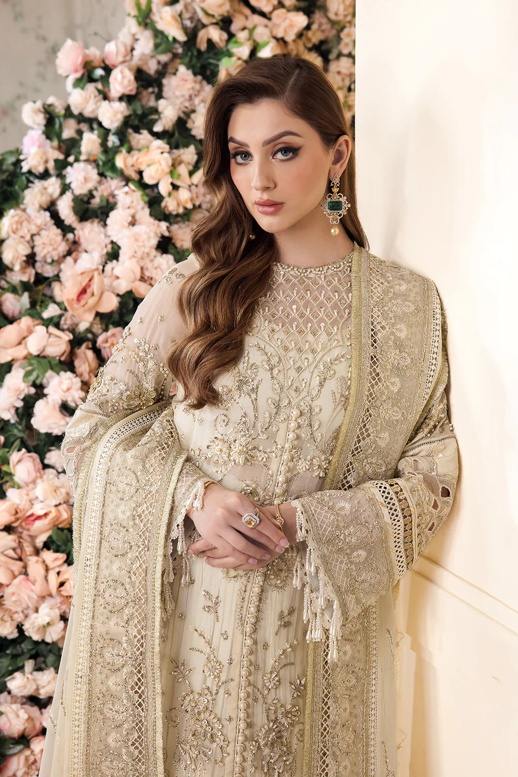 Saad Shaikh | Panache Luxury Chiffon 24 | Noor e Jaan by Saad Shaikh - Designer Dress - Type: Ladies Clothes - Available at Libayah - 100% Original