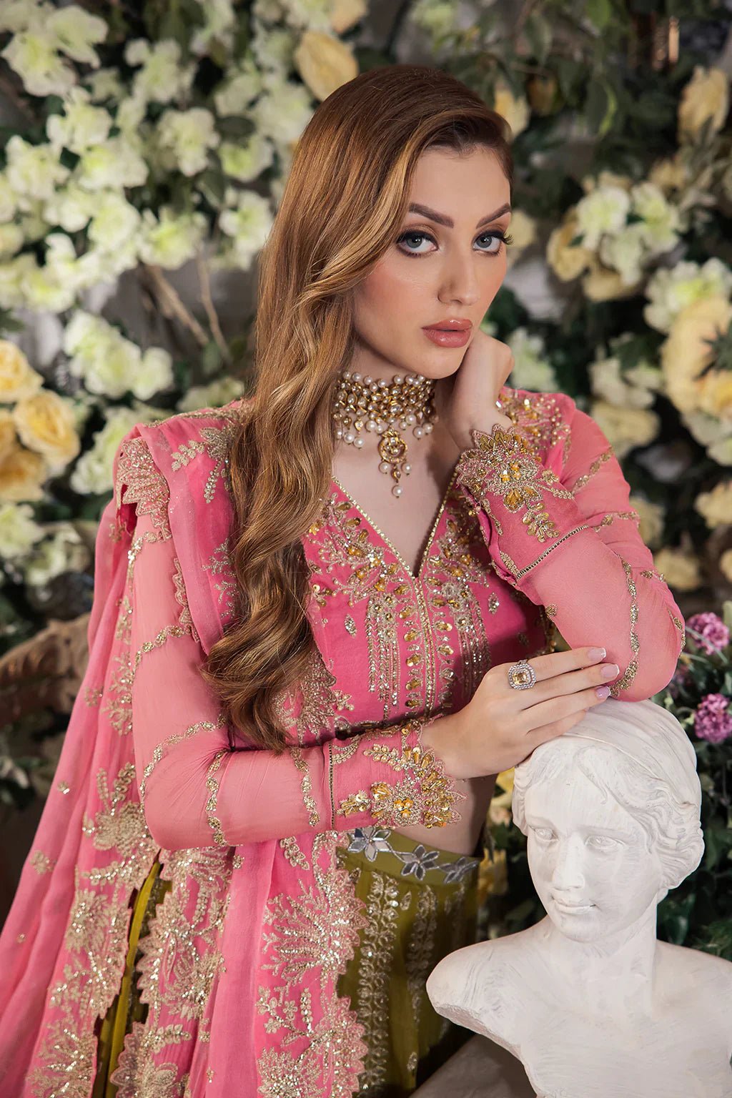 Saad Shaikh | Panache Luxury Chiffon 24 | Taskheer by Saad Shaikh - Designer Dress - Type: Ladies Clothes - Available at Libayah - 100% Original