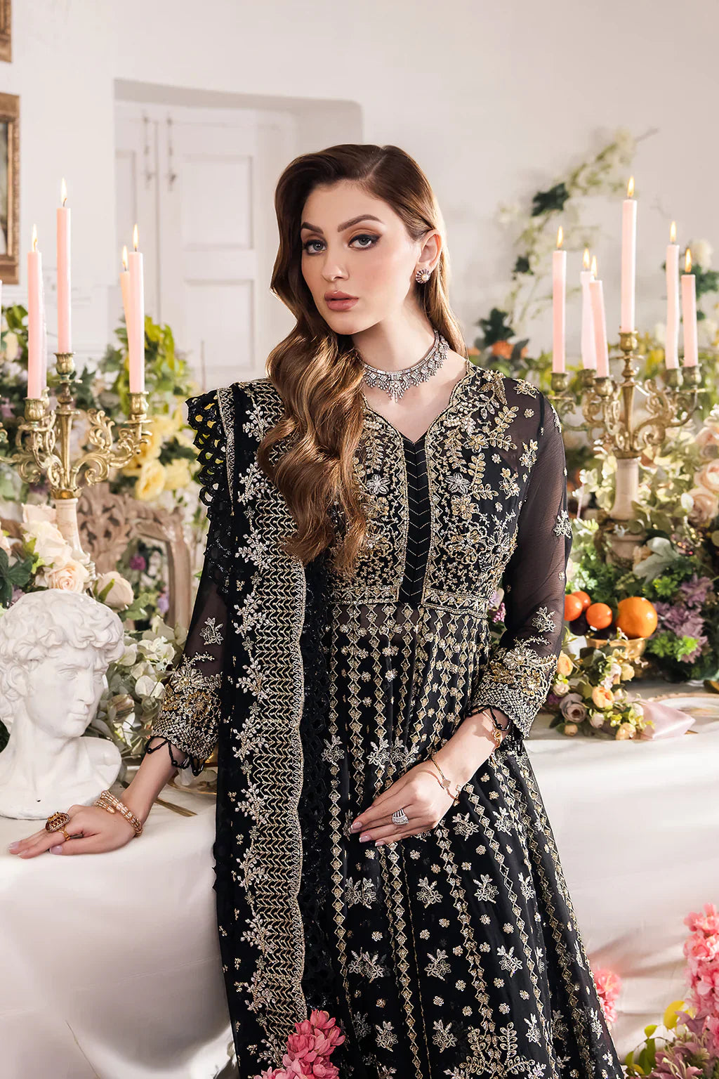 Saad Shaikh | Panache Luxury Chiffon 24 | Rayam by Saad Shaikh - Designer Dress - Type: Ladies Clothes - Available at Libayah - 100% Original