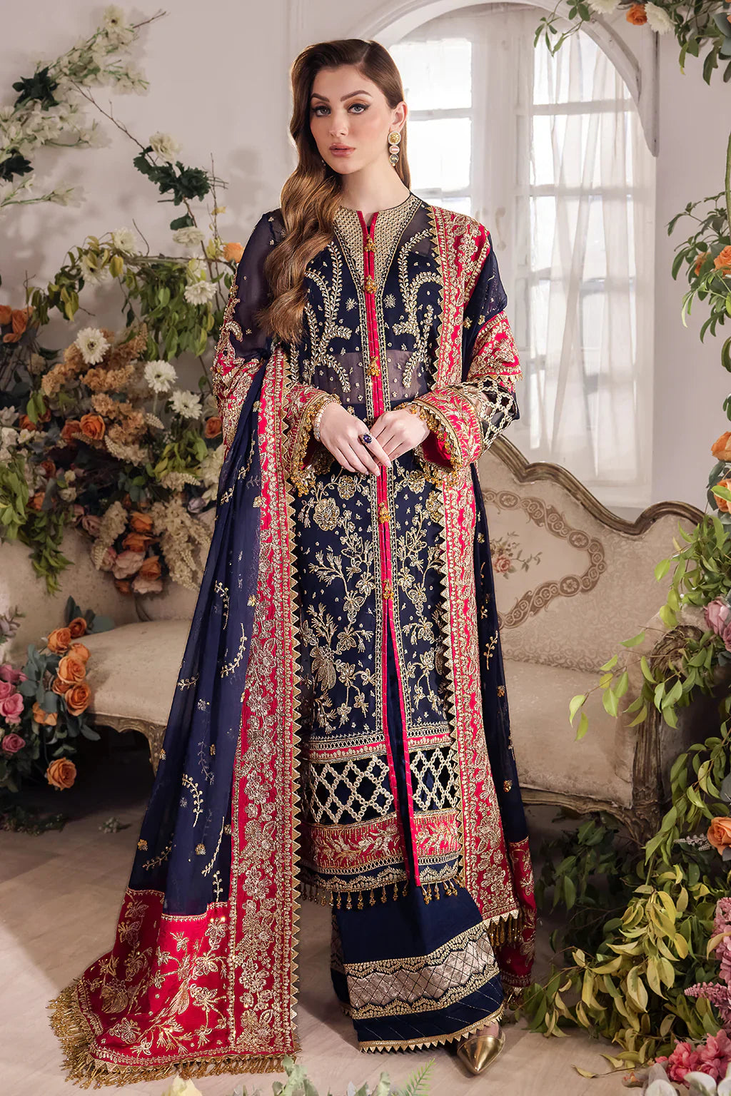 Saad Shaikh | Panache Luxury Chiffon 24 | Zofiya by Saad Shaikh - Designer Dress - Type: Ladies Clothes - Available at Libayah - 100% Original