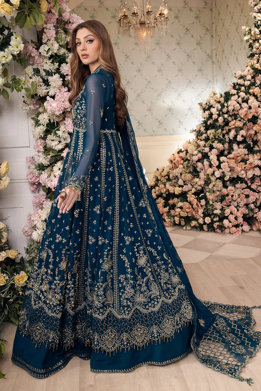 Saad Shaikh | Panache Luxury Chiffon 24 | Yumna by Saad Shaikh - Designer Dress - Type: Ladies Clothes - Available at Libayah - 100% Original