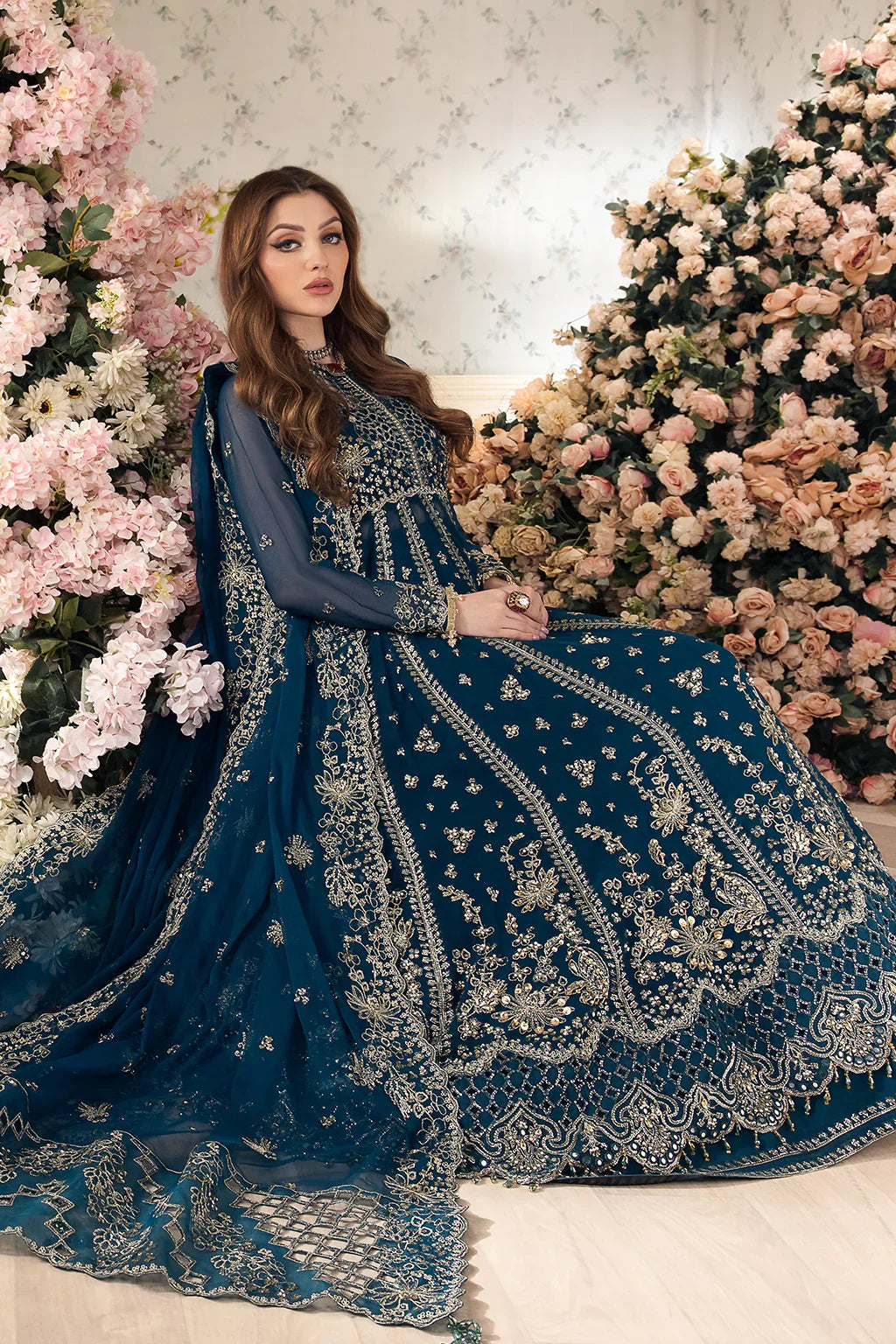 Saad Shaikh | Panache Luxury Chiffon 24 | Yumna by Saad Shaikh - Designer Dress - Type: Ladies Clothes - Available at Libayah - 100% Original