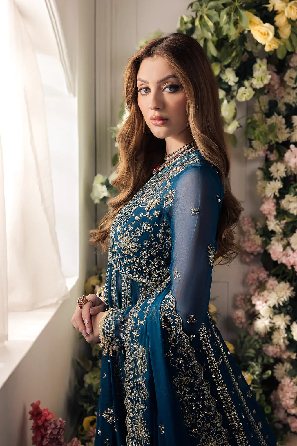Saad Shaikh | Panache Luxury Chiffon 24 | Yumna by Saad Shaikh - Designer Dress - Type: Ladies Clothes - Available at Libayah - 100% Original