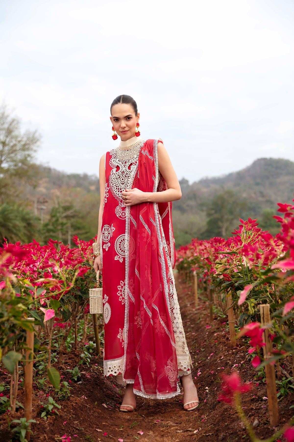 Sable Vogue | Luxury Lawn 24 | Carnelian by Sable Vogue - Designer Dress - Type: Ladies Clothes - Available at Libayah - 100% Original
