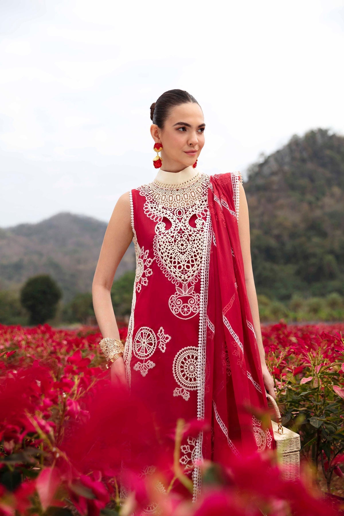 Sable Vogue | Luxury Lawn 24 | Carnelian by Sable Vogue - Designer Dress - Type: Ladies Clothes - Available at Libayah - 100% Original