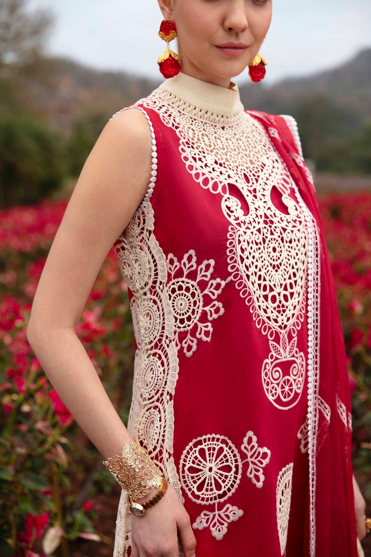 Sable Vogue | Luxury Lawn 24 | Carnelian by Sable Vogue - Designer Dress - Type: Ladies Clothes - Available at Libayah - 100% Original