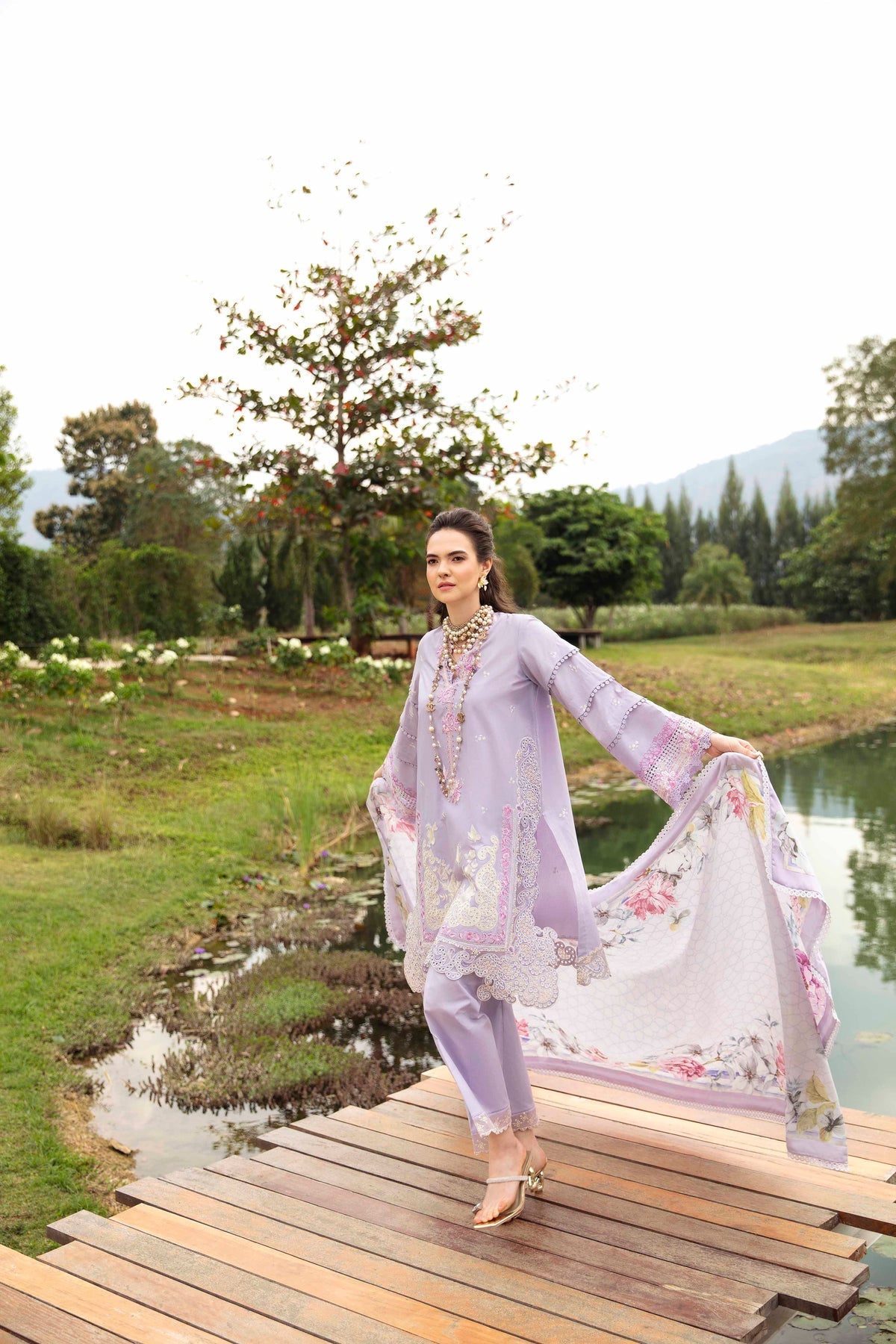 Sable Vogue | Luxury Lawn 24 | Aster by Sable Vogue - Designer Dress - Type: Ladies Clothes - Available at Libayah - 100% Original