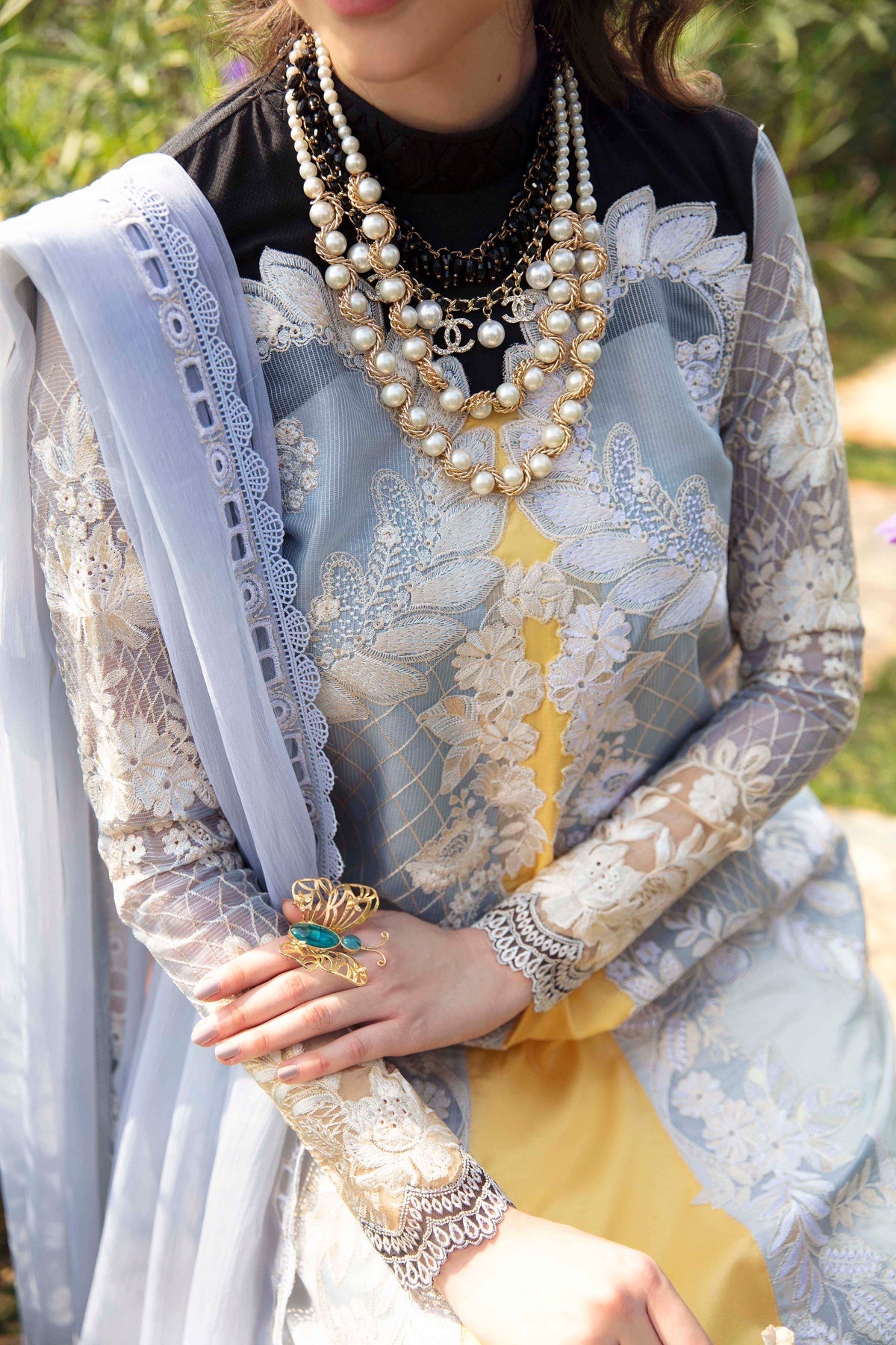 Sable Vogue | Luxury Lawn 24 | Leena by Sable Vogue - Designer Dress - Type: Ladies Clothes - Available at Libayah - 100% Original